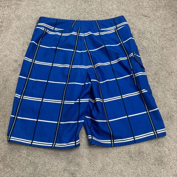The North Face Cargo Board Shoarts Swim Trunks Mens 30 Blue Plaid Outdoor Summer - Picture 2 of 16